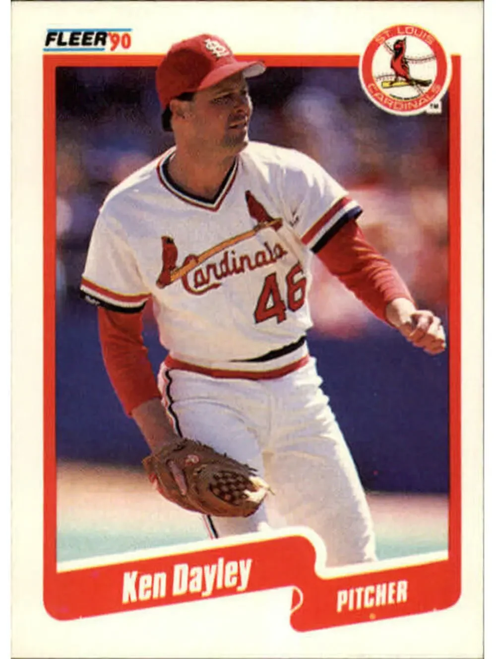 1990 Ken Dayley Fleer Baseball Card #247